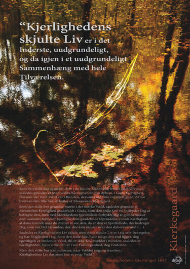 Kierkegaard-citatplakat